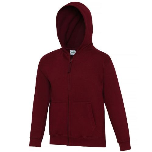 Awdis Just Hoods Kids Zoodie Burgundy